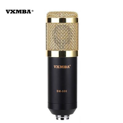 China Condenser Microphone + External Professional Condenser Webcast Live Recording Streaming Sound Card Set BM800 Karaoke Microphone for sale