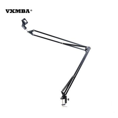 China NB37 Professional Adjustable Metal Microphone Stand Holder Suspension Scissor MIC Arm Steel Stand for sale