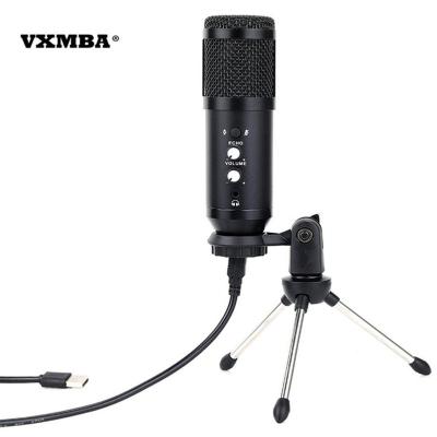 China Condenser microphone + OEM bm800 sound card set condenser microphone external professional studio USB reverb effect microphone for sale