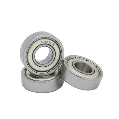 China Factory Wholesale 698 698ZZ 698RS Metal Ball Bearing Micro Motor Rubber Coated Ball Bearing For Skateboard for sale