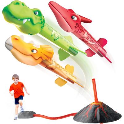 China Toy New Electronic Toy Rocket Launcher For Kids Up To 100 Ft Dinosaur Outdoor Toy for sale