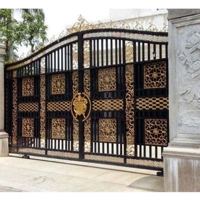 China Modern Exterior Security Powder Coated Modern Barrier Gates Main External Wrought Iron Modern Grill Design Color for sale