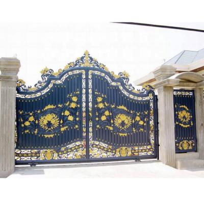 China Modern Front Main Galvanized Gated Gated Iron Garden Arch Designs Of Modern Houses Home In The Philippines for sale