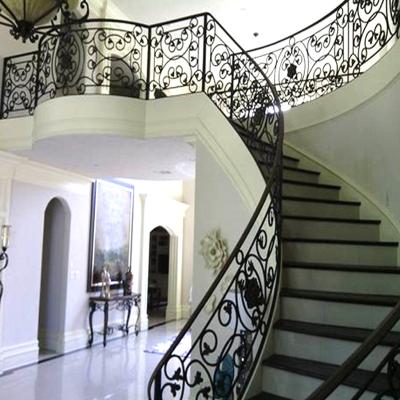 China Large Contemporary Commercial Stainless Steel Cast Iron Spiral Staircase Cheap Luxury Traditional for sale