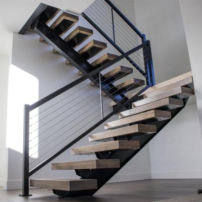 China Contemporary Industrial Rustic Prices Z Stringer Internal Staircase Set Steel Morocco for sale