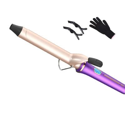 China High Quality Professional Infrared Wave Infrared Magic Wand Iron Curling Barrel Salon Technology Purple Rotating Hair Curler for sale