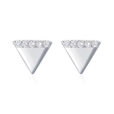 China 2021 CLASSICS Zircon Wholesale 925 Sterling Sliver Jewelry Ear Studs Earrings For Women for sale