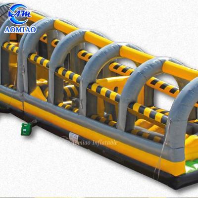 China High Quality PVC Fusion Inflatable Obstacle Game Warrior Toxic Inflatable Obstacle Course for sale