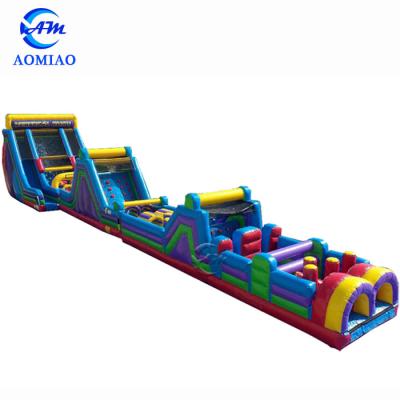 China PVC Giant Commercial Inflatable Climb Obstacle Slide Inflatable Obstacle Course For Challenge Race for sale