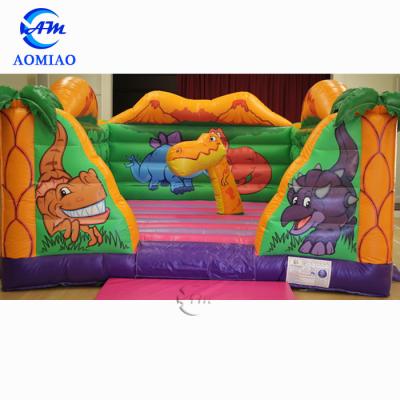 China PVC Kids Party Time Inflatable Bouncer With Slide PVC Inflatable Castle With Slide for sale