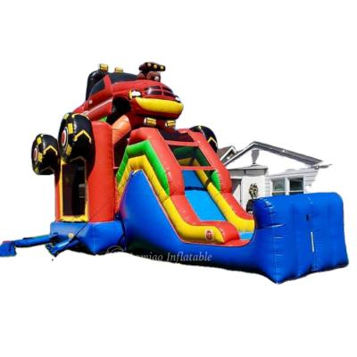 China Inflatable PVC Car Theme Slide Bouncer PVC Inflatable Slide On Sale for sale