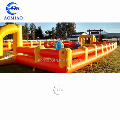 China Large outdoor pvc inflatable soccer field for sale, inflatable sports stadium for bubble soccer for sale