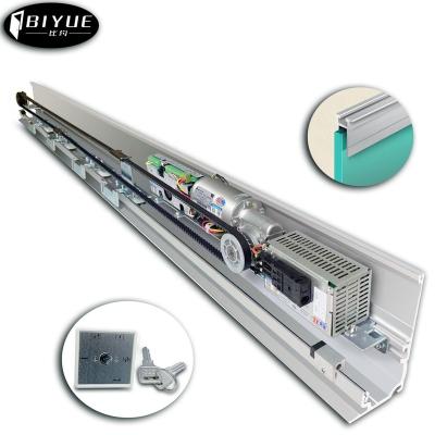 China BIYUE ES200 Modern Automatic Sliding Door Unit Dunkermotoren 12mm Heavy Glass Clip Pack Automatic Door Motor for sale