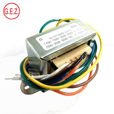 China 70V/100volt voice line AUDIO transformer E-I output 8 ohm audio transformer for sale