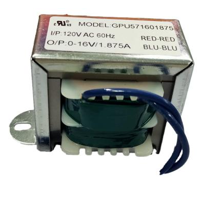 China Factory Direct Sales 120V 0-16V E-I 57*30 Power Transformer Transformer High Temperature Resistant Customized Company for sale