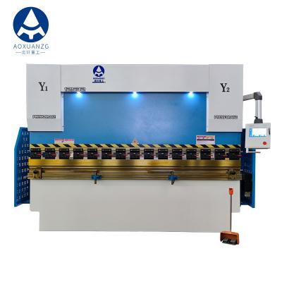 China 5x3200MM Carbon Steel Hydraulic Press Brake Double Servo Control With TP10S for sale