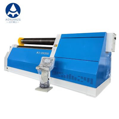 Cina W12-20*3000 4 Roller Plate Rolling Machine Hydraulic CNC in vendita