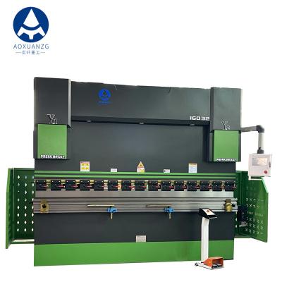 China WC67K 160T 3200mm CNC Hydraulic Press Machine Tp10s Controller Auto Sheet Metal Bending Machine for sale