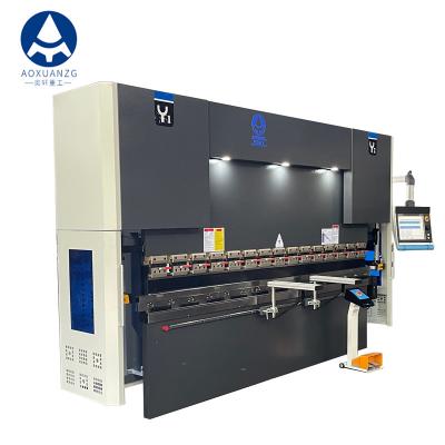 China Full Auto Hydraulic CNC Press Brake DA66T Controller Hydraulic Press Brake 6+1 Axis Sheet Bender Te koop