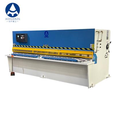 China QC12K  Hydraulic Swing Shearing Machine Pendulum NC Metal Sheet Cutting Machine 6mm Carbon Steel for sale