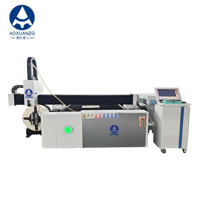 China Full Automatic 6m Pipe Plate Cnc Fiber Laser Cutting Machine 3kw 1500*3000mm Ruimte Tafel Te koop