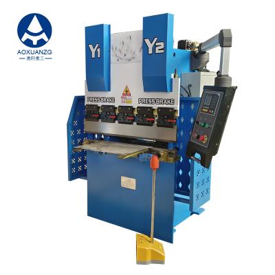 China WC67K 30T1000MM Mini Press Brake Com E21 Sistema Bar Torsion NC Press Brake Machine Com Apertadores de Troca Rápida à venda