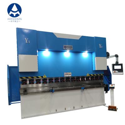 China Prensa plegadora CNC hidráulica WE67K-110T/4000 110T 4000 mm, maquinaria de doblado CNC DA53T en venta