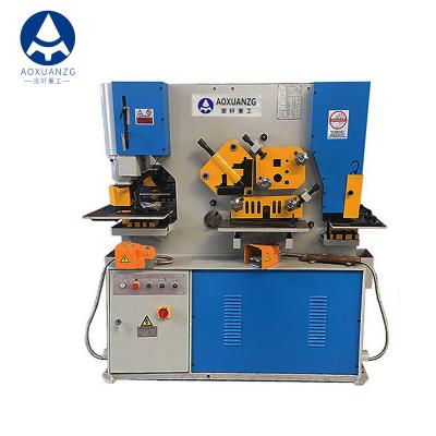 China 160T Hydraulic Ironworker Machine Multi Function Punching Shearing Notching for sale