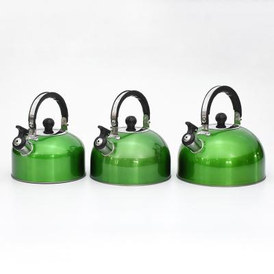 China Low Price Stainless Steel Economic Viable Tea Kettle 3/4/5L Whistling Kettle With Color Painting for sale