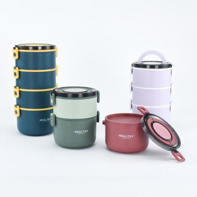 China Colorful Freshness Preservation New Design PP Food Storage Container School Office Bento Lunch Box for sale