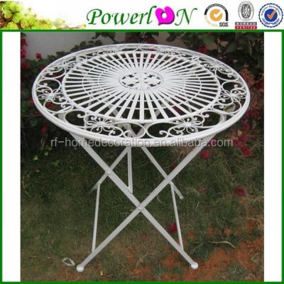 China Cheap antique unique high quality white outdoor round table furniture for sale