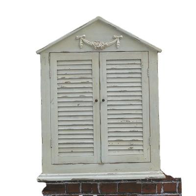 China Popular White Coastal Shutter Traditional Discounted Wall Mounted Mirrors for sale