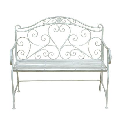 China Traditional Wholesale Antique High Quality Metal Leg Wrought Iron Garden Bench For Patio Home Park for sale