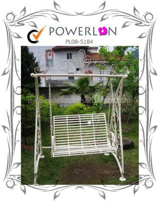 China Eco - Friendly Decorative Wall Hanging Mirror Stylish Wrought Iron Swing Chair Customized Outdoor Garden for sale