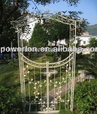 China Easily Assembled Wedding Garden Gate Metal Wedding Flower Arch for sale