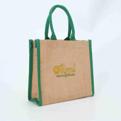 China Fashion Customized Good Quality Jute Handbags Canvas Handbags Ladies Wholesale From China for sale