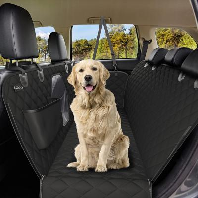 China Sports Dog Car Seat Covers With Mesh Window, Dog Seat Cover With Side Flap For Cars, Trucks, And Suv Waterproof And Non-Slip Pet Seat C - for sale