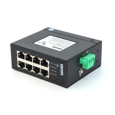 Κίνα 8 θύρες Industrial Ethernet Switches Full Duplex Half Duplex 100mbps προς πώληση