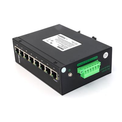 China Industrial DIN Rail PoE Ethernet Switches 8 puerto 12-52VDC 1000 Base-TX sin administrar en venta