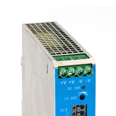 China LED Light Industrial Power Supply AC/DC 24V/5A DIN Rail Cooling Start for sale