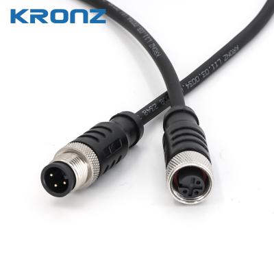 China M12 Connector with Pre-molded Cable 250V IP67 Automation Sensor Connectors for sale