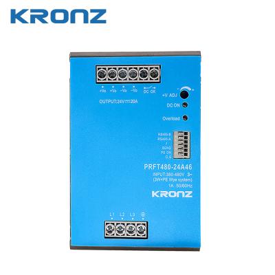 China 480W Power Supply AC/DC Din-rail 24V/20A High Efficiency Power Supply 24V for sale