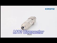 gold plated m12 connector 4 pin ip67 for signal and power connections