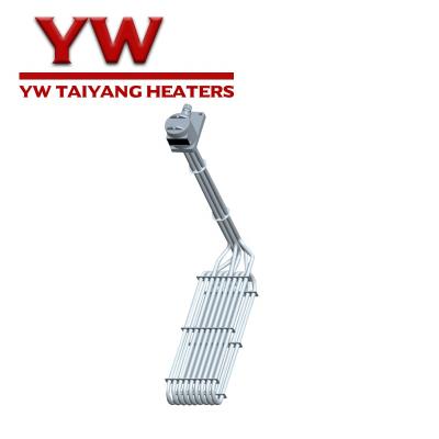 China Long Working Life TY Heating PTFE Coated Electric Tubular Immersion Heater For Liquid Tank for sale