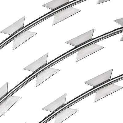 China Canning Guard Razor Wire BTO-22 Fence Hot Sale Factory Galvanized Blade Barbed Wire Fence Blade Length 22mm China for sale