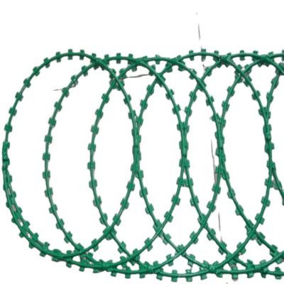 China Low price flat pvc round outlink wrap razor barbed wire for sale