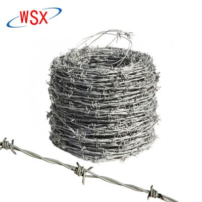 China Hot Dipped Galvanized No Iron Barbed Wire Barb Wire From China 10 Kg One Roll Fence The Import Price for sale