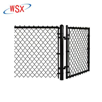 China Easily Assembled Galvanized PVC Coated Chain Link Fence Wire Mesh Green for sale