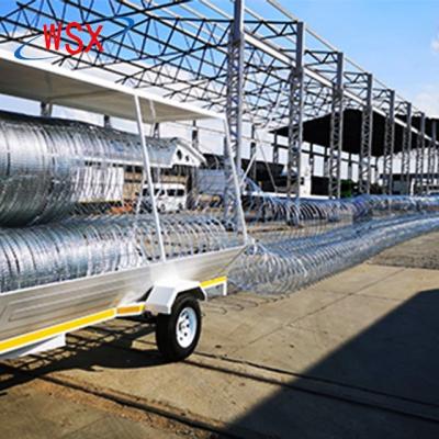 China BT-22 Rapid System Triple Razor Wire Deployment Barrier Wire Three Coils Accordion Razor Wire for sale