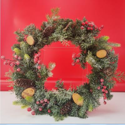 China Green Plastic Artificial Tree Garland For Christmas Cute Design Hot Wholesale Christmas Decoration for sale